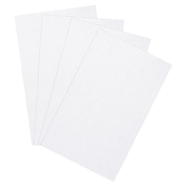 Phenofice 4 Feuilles de Tissu Aiguille Blanc Polyester Coton pour Décoration Intérieure