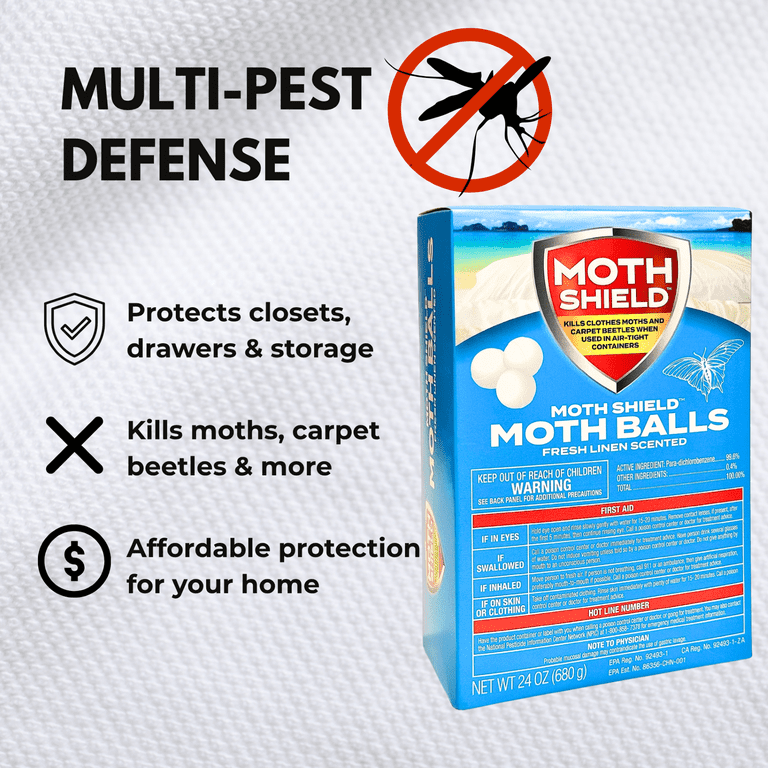 Moth Shield Moth Balls 24 oz., 3 pk., Fresh Linen Scented