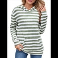 thumbnail image 1 of Camisas de Larga para Mujer, Sudaderas con Capucha y Bolsillo Tipo Canguro, Sudaderas de Otoño. Verde S, 1 of 10