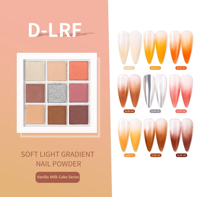 Heliisoer Nail Enhancement Powder, Lazy Person Gradient Powder, Ins Solid Mirror Powder, Rouge Colo, Nail Glitter Powder