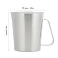 thumbnail image 4 of Sonew Stainless Steel Measuring Cup,1500ml Stainless Steel Measuring Scale Cup Kitchen Cooking Baking Tool,Scale Cup, 4 of 10