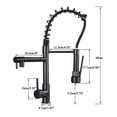 thumbnail image 2 of Llave Mezcladora Grifo de cocina Monomando Acabado Negro Mate, 2 of 6
