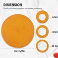 thumbnail image 4 of Xmushyra Round Placemats Set of 6, 15 inch Braided Table Mats, Heat Resistant Washable Place Mats for Dining Table, Kitchen and Outdoor Dining, Yellow, 4 of 6
