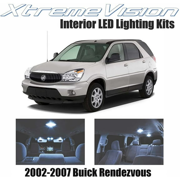 Xtremevision Interior LED for Buick Rendezvous 2002-2007 10 Pieces Cool White Interior LED Kit   Installation Tool