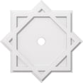 thumbnail image 1 of Ekena Millwork CMP22AL-02000 22 in. OD x 2 in. ID Square Axel Architectural Grade PVC Contemporary Ceiling Medallion, 1 of 1