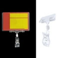 thumbnail image 4 of OULII 5Pcs Transparent Plastic Label Clip for Clothing Tag Vertical Shake Design for Retail Stores, 4 of 4
