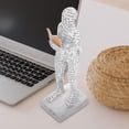 thumbnail image 3 of Desktop Reading Woman Figurine Resin Sculpture Abstract Statue Home Decor Office Decor, 3 of 7