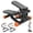 Black Orange, variant on SHOUFTW Home Fitness Mini Twist Stepper with Removable Resistance Bands, 30LBS Air-Drive Cardio Equipment for Weight Loss, Black Orange
