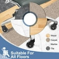 thumbnail image 2 of TXRUME 5 PCS Office Chair Caster Wheels Replacement Rubber Caster Wheels for Hardwood Floors and Carpets, 2 of 6