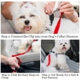 thumbnail image 4 of Cinturón de seguridad universal para coche, resistente y ajustable, de 41 a 71 cm, para perros y gatos, de nailon negro., 4 of 5
