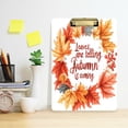 thumbnail image 2 of FORMRS Acrylic Clipboard with Low Profile Clip Standard A4 Letter Size, 12.5" x 9", Leaves Pattern, 2 of 8
