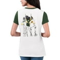 thumbnail image 2 of Women's G-III 4Her by Carl Banks White/Green Green Bay Packers Fashion Illustration T-Shirt, 2 of 2