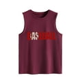 thumbnail image 1 of Birdeem Ladies Summer Fashion Solid Color Baseball Print Pattern Sleeveless Vest Top T-Shirt, 1 of 1