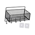 thumbnail image 5 of Wire Hanging Basket Hanging Wall Organizer for Kitchen Bathroom Craft Room with hook, 5 of 9