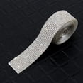 thumbnail image 2 of YUANOU Self Adhesive Crystal Rhinestone Diamond Ribbon DIY Decoration Sticker Rhinestones for Arts Crafts, DIY Event Car Phone Decoration(White)0.4cm, 2 of 7