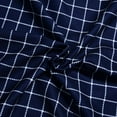 thumbnail image 5 of Men's Shirts Button Down Fashion Summer Casual Retro Plaid Printed Short Sleeved T Shirts for Man Navy S, 5 of 7