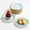 Blue, variant on 7 Inch Bright White Scalloped Rim Small Party Dessert Paper Plates