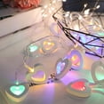 thumbnail image 2 of Wooden Heart Fairy String Light Valentine's Day Heart Shaped String Light Battery Operated String Led Light for Christmas Holiday Wedding Garden Birthday Party Indoor, 2 of 3
