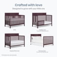 thumbnail image 3 of Dream On Me Ivy 5 in 1 Convertible Full-size Crib, Greenguard Gold & JPMA Certified, Converts from Baby Crib to Toddler Bed, Day Bed, Kids Bed and Full-size Bed, Auburn, 3 of 11