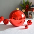 thumbnail image 2 of dianhelloya Electroplate Christmas Balls Pendant DIY Plastic Xmas Ambience Festival Balls Pendants Party Supplies Rose Red, 2 of 8