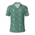 thumbnail image 2 of Daiia Jungle Animals Pattern Men’s Polo Shirts,Solid Deck Shirt,Classic Fit, Breathable Cotton Polo for Casual and Sport Wear-4X-Large, 2 of 7