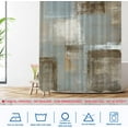 thumbnail image 2 of Deep Grey Retro Oil Paint Shower Curtain - Abstract Art Design, Waterproof Polyester Fiber with Plastic Rings, 72 x 72 in, Elevates Any Bathroom Décor with Its Unique Vintage Aesthetic, 2 of 6
