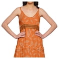 thumbnail image 4 of Moomaya Printed Sleeveless Long Maxi Dress Spaghetti Straps With Lace Trim, 4 of 6