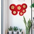 thumbnail image 2 of 12pcs Hanging Paper Pendants Flower Paper Fans Decoration Party Layout Props for New Year, 2 of 8