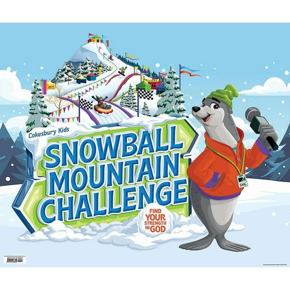 Vbs 2026 Snowball Mountain Challenge Large LOGO Poster: Find Your Strength in God, (Hardcover)