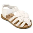 thumbnail image 3 of Dream Pairs Girls Toddler/Little Kid Closed-Toe Flower Summer Dress Sandals Shoes KSD214 MILKY/WHITE Size 10 Toddler, 3 of 5