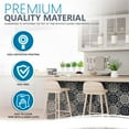 thumbnail image 4 of Mi Alma Black and White Tile Stickers Peel and Stick Tile Stickers 24 PC Set backsplash Tile Decals Bathroom & Kitchen Vinyl Wall Decals Just Peel Stick Home Decor (Stars, 4x4 Inch), 4 of 11