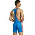 thumbnail image 5 of Men's Fun Tight Vest Wrestling Suit Fitness Swimming Shark Pants Fetih Body Suit Lingerie, 5 of 6