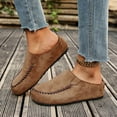 thumbnail image 2 of Dakaela Womens Clogs with Arch Support Non Slip Suede Casual Walking Mules Cork Footbed Round Toe Summer Slides Shoes Indoor Outdoor Coffee 9.5, 2 of 7