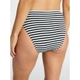 thumbnail image 3 of Time and Tru Women's and Women's Plus Size Crinkle High Rise High Leg Cheeky Bikini Bottoms, Sizes XS-3X, 3 of 5