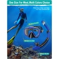 thumbnail image 3 of Greatever Snorkel Set Adults Snorkeling Gear Anti-Fog Panoramic View Swim Mask Dry Top Snorkel Kit with Carry Bag for Snorkeling Scuba Diving Travel, 3 of 6