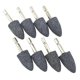 thumbnail image 1 of 8 Pcs Cone Shape Grinding Stone - 1/4inch Hex Shank Abrasive Stone Mounted Grinding Point for Rotary Tool Drill (25mm), 1 of 5