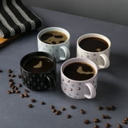 Thyme & Table Stacking Celestial Mugs with Metal Stand, 4 Pack, Assorted Colors, 11.1 fl oz, Stoneware