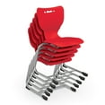 thumbnail image 3 of MooreCo Hierarchy Cantilever School Chair, 5 Pack-Red-31.5"H x 19.3"W x 18.5"D, 3 of 3