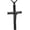 Black, variant on Jesus Cross Cremation Keepsake Urn Pendant Necklace for Ashes Funeral Casket Jewelry