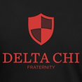 thumbnail image 3 of CafePress - Delta Chi Vertical Red Logo T Shirt - Mens Tri-blend T-Shirt, 3 of 4