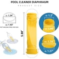thumbnail image 2 of Vensio 4 Pack Pool Cleaner Diaphragm Replacement Compatible With Zodiac Baracuda G3 G4 Alpha, 2 of 5