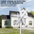 thumbnail image 6 of Tereitr 800W Wind Turbines Generator Kit, 12V/24V with 6 Reinforced Blades Wind Turbines Generator, for Home, Farm, RV, Boat, 6 of 8