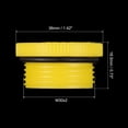 thumbnail image 2 of Unique Bargains M30x2 Hold Plugs Plastic Male Threaded Hex Socket End Cap, Yellow 2 Pack, 2 of 5