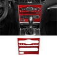 thumbnail image 1 of Real Bright Soft Car Interior Carbon Fiber Sticker DecorationRed Carbon Fiber Radio Console With Navigaiton Cover For Infiniti G37 SedanAuto Car Protection Interior Accessories, 1 of 8