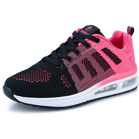 

Air Cushion Sole Chunky Sneakers Lightweight Mesh Lace-Up Running Shoes Women‘s Footwear