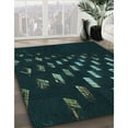 thumbnail image 3 of Ahgly Company Machine Washable Indoor Rectangle Transitional Night Black Area Rugs, 6' x 9', 3 of 7