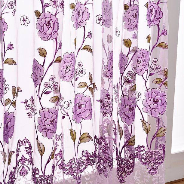 Privacy Curtains Shower Curtain 80 Inches Long Panel Sheer Tulle 1