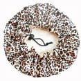 thumbnail image 1 of Satin Bonnet Children‘s Sleeping Cap Soft Night Adjustable Double Sleep Cap, 1 of 3