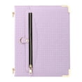 thumbnail image 4 of Case for iPad Air 13 2024/Pro 12.9 2022/2021/2020/2018, Folio Stand PU Leather Crossbody Strap Cover with Shoulder Strap, Multi-Card Slots Zipper Pocket Pen Slot Envelope Pocket Wallet Case, Purple, 4 of 11