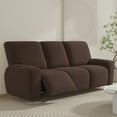 thumbnail image 4 of Yipa 1-3 Seat Recliner Sofa Covers Lazy Stretch Chair Cover Armchair Protector Slipcover Removable Home Dining Dark Coffee 2 Seat, 4 of 8
